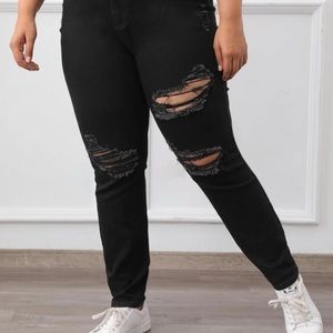 Plus high stretch ripped (Shein)